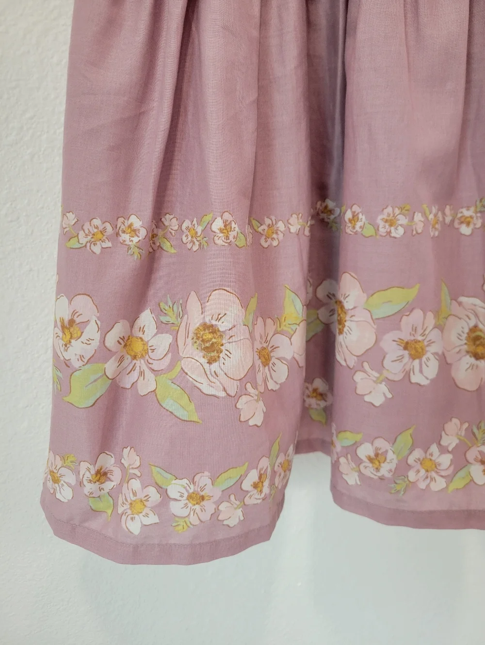 OshKosh B’gosh Baby Girl Dress 24M Pink Purple Floral Ruffle Cotton Spring Dress
